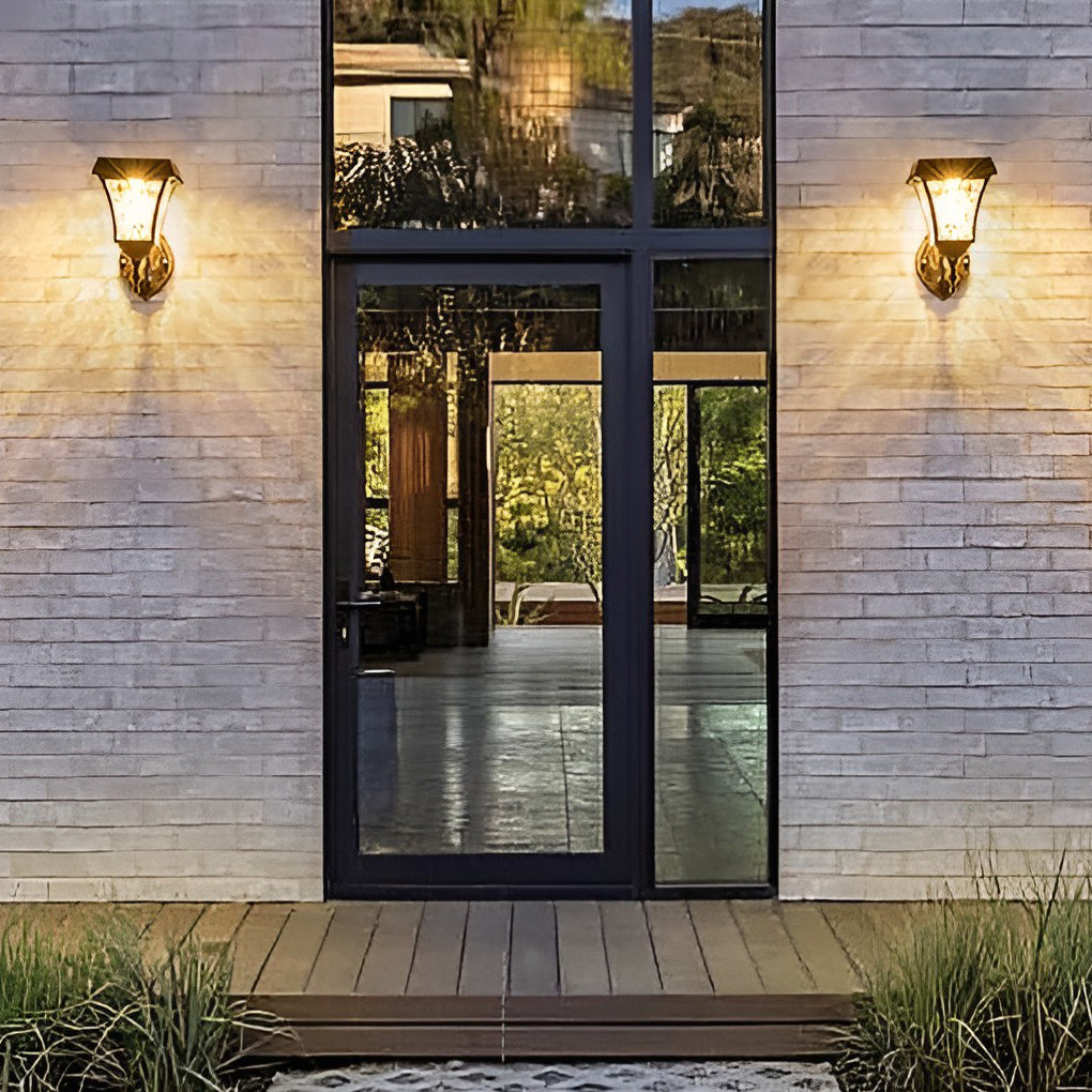 Waterproof LED Smart Touch Switch Modern Outdoor Plug in Wall Sconce Lighting-Lighom