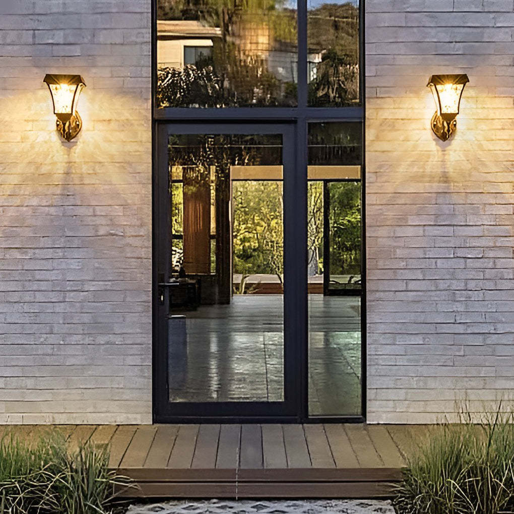 Waterproof LED Smart Touch Switch Modern Outdoor Plug in Wall Sconce Lighting-Lighom