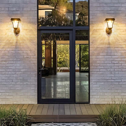 Waterproof LED Smart Touch Switch Modern Outdoor Plug in Wall Sconce Lighting-Lighom