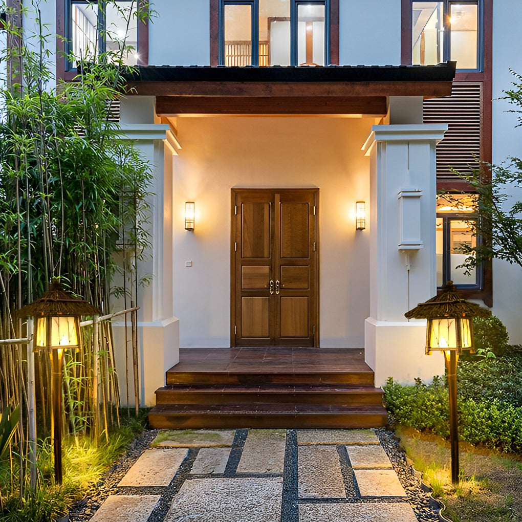 Rustic Bamboo E27 Landscape Warm Lights For Pergola Hanging Lighting Or Path Lighting-Lighom
