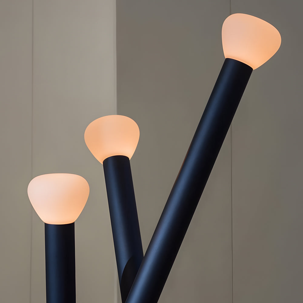 3-light Minimalist Modern Stick Floor Lamp-Lighom