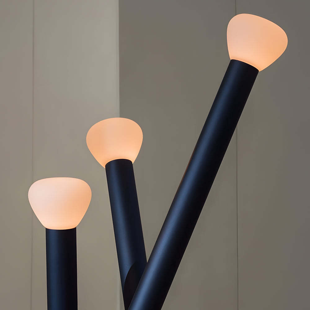 3-light Minimalist Modern Stick Floor Lamp-Lighom