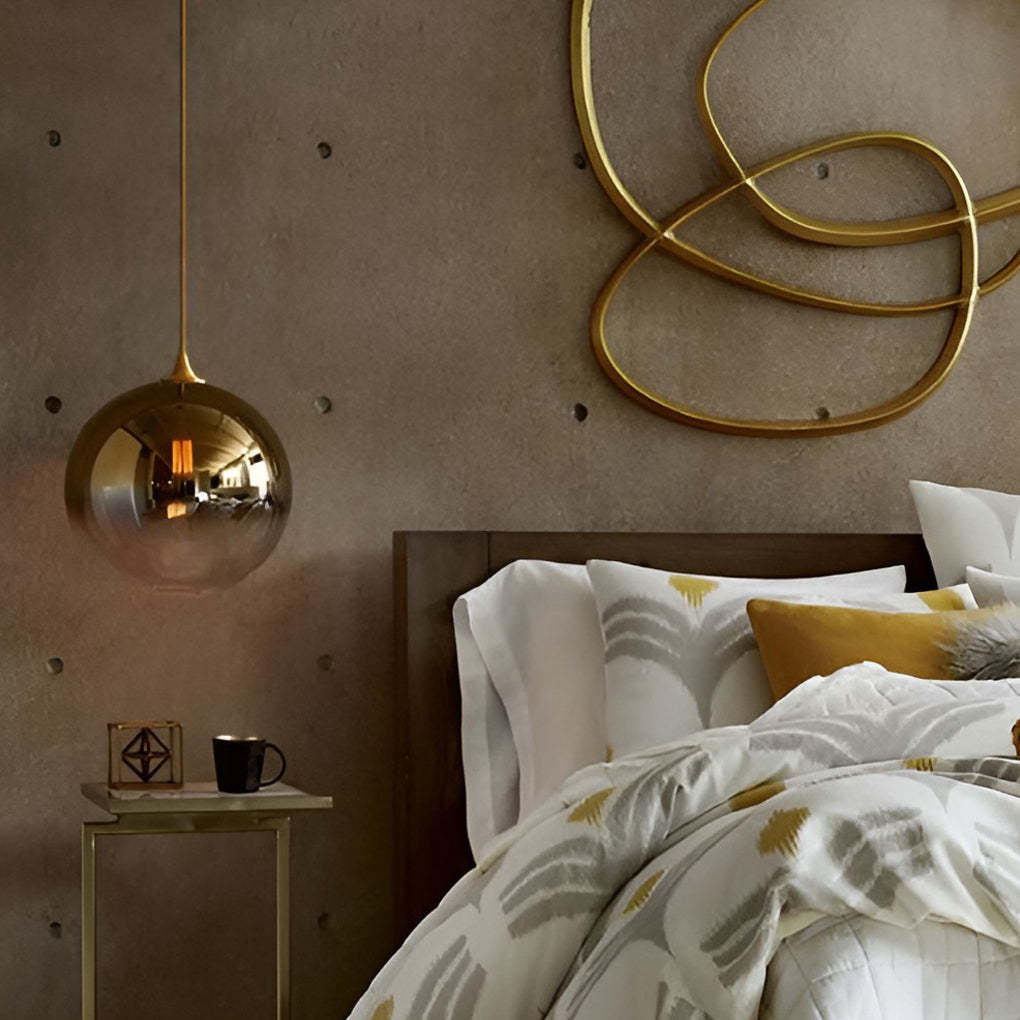 Globe Design Industrial Pendant Lighting Modern Glass LED Kitchen Lighting Dining Room Lighting Ceiling Light-Lighom