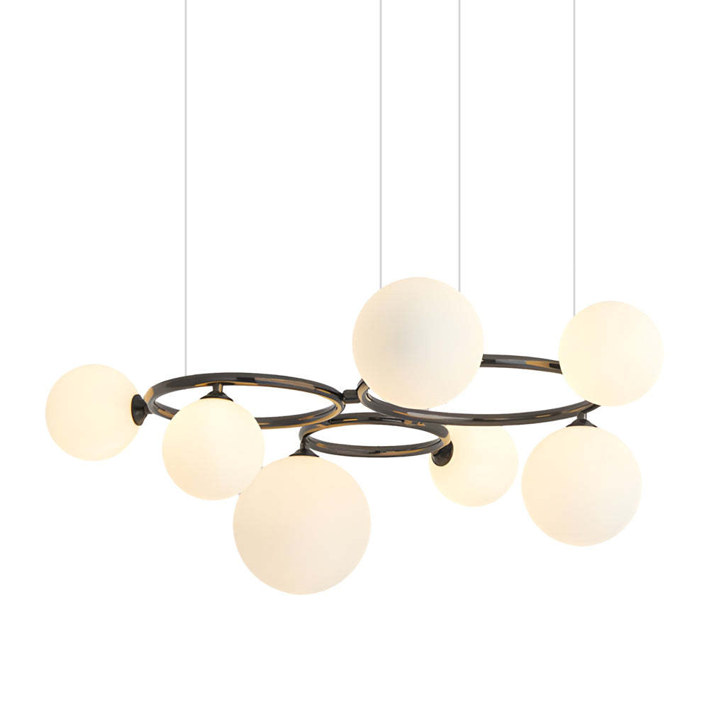 5/7/9-Light Glass Ball Circular Contemporary Chandelier