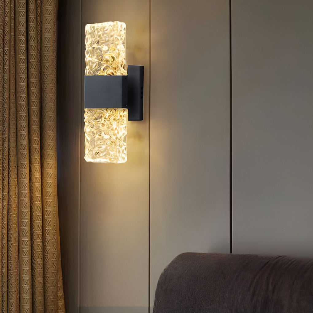 Creative Crystal Up and Down Lights LED Electroplated Modern Wall Sconces-Lighom