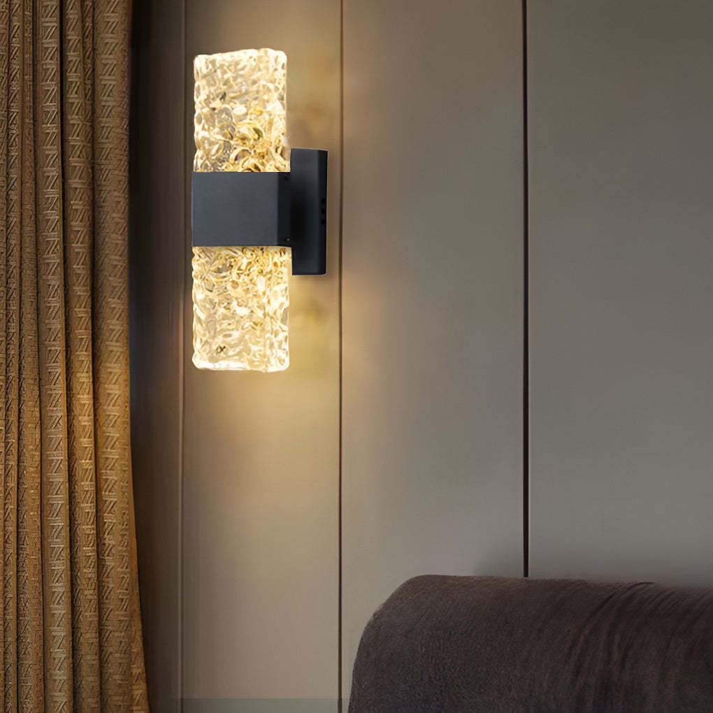 Creative Crystal Up and Down Lights LED Electroplated Modern Wall Sconces-Lighom