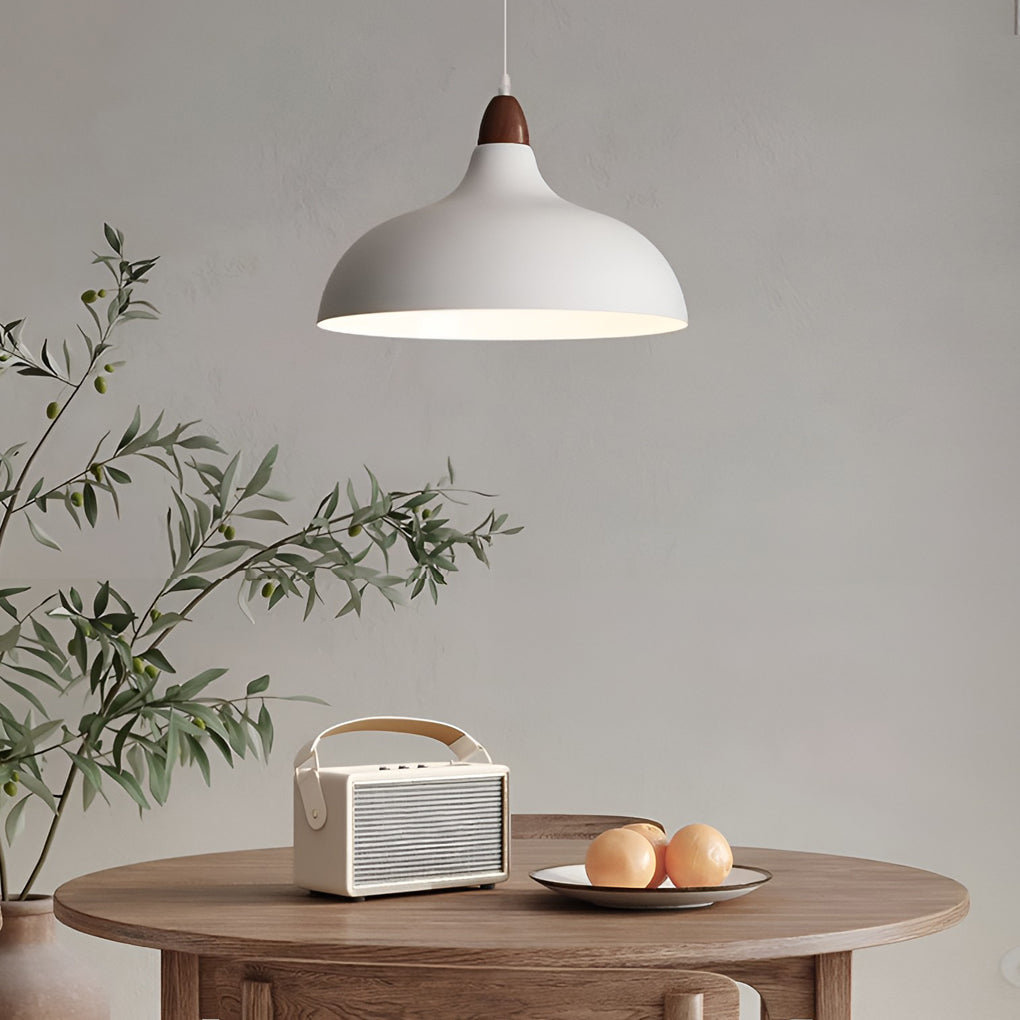 Round White Nordic Pendant Chandelier
