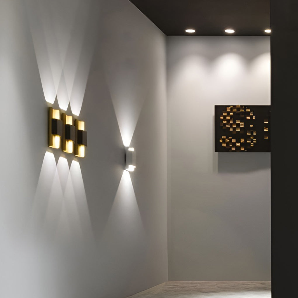 LED Up and Down Lights COB Waterproof Metal Modern Outdoor Wall Lamps-Lighom