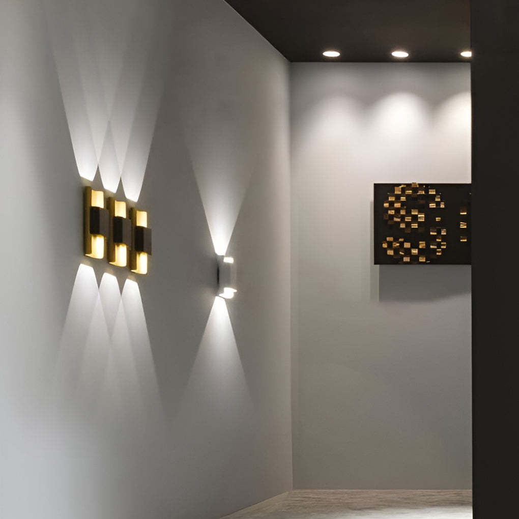 LED Up and Down Lights COB Waterproof Metal Modern Outdoor Wall Lamps-Lighom