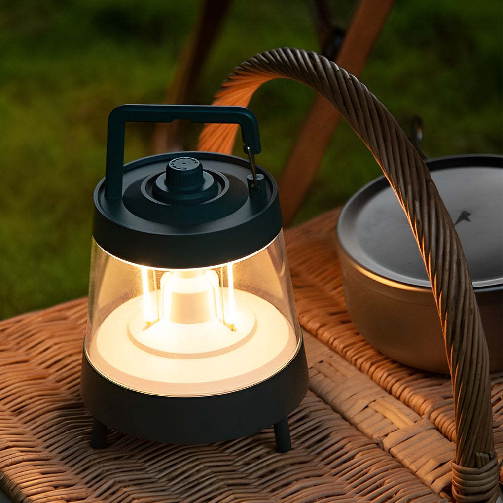 Waterproof USB 5V Rechargeable LED Dimmable Green Modern Camping Lights-Lighom