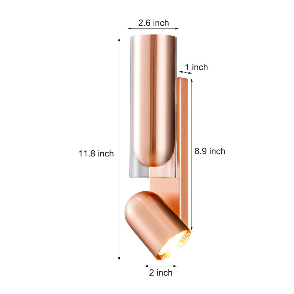 Iron Cylinder Adjustable Up-Down Modern Wall Lamp