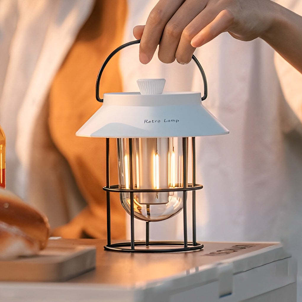 USB Rechargeable Dimmable LED Hanging Stand Portable Outdoor Lanterns-Lighom