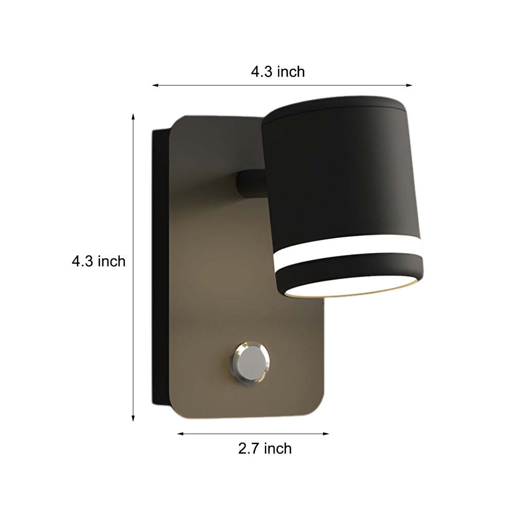 USB Rotatable Magnetic Wall Light Bedside Spotlight-Lighom