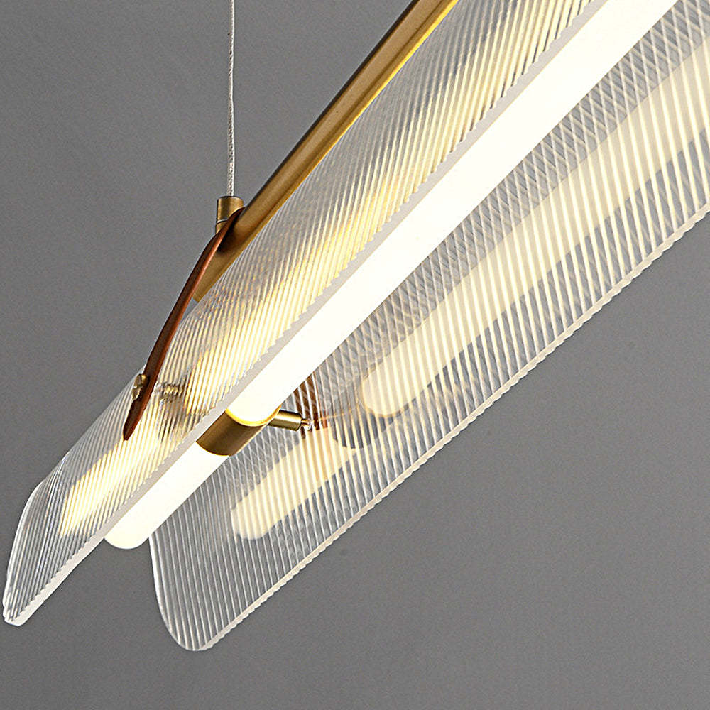 Acrylic Nami Linear Adjustable Island Pendant