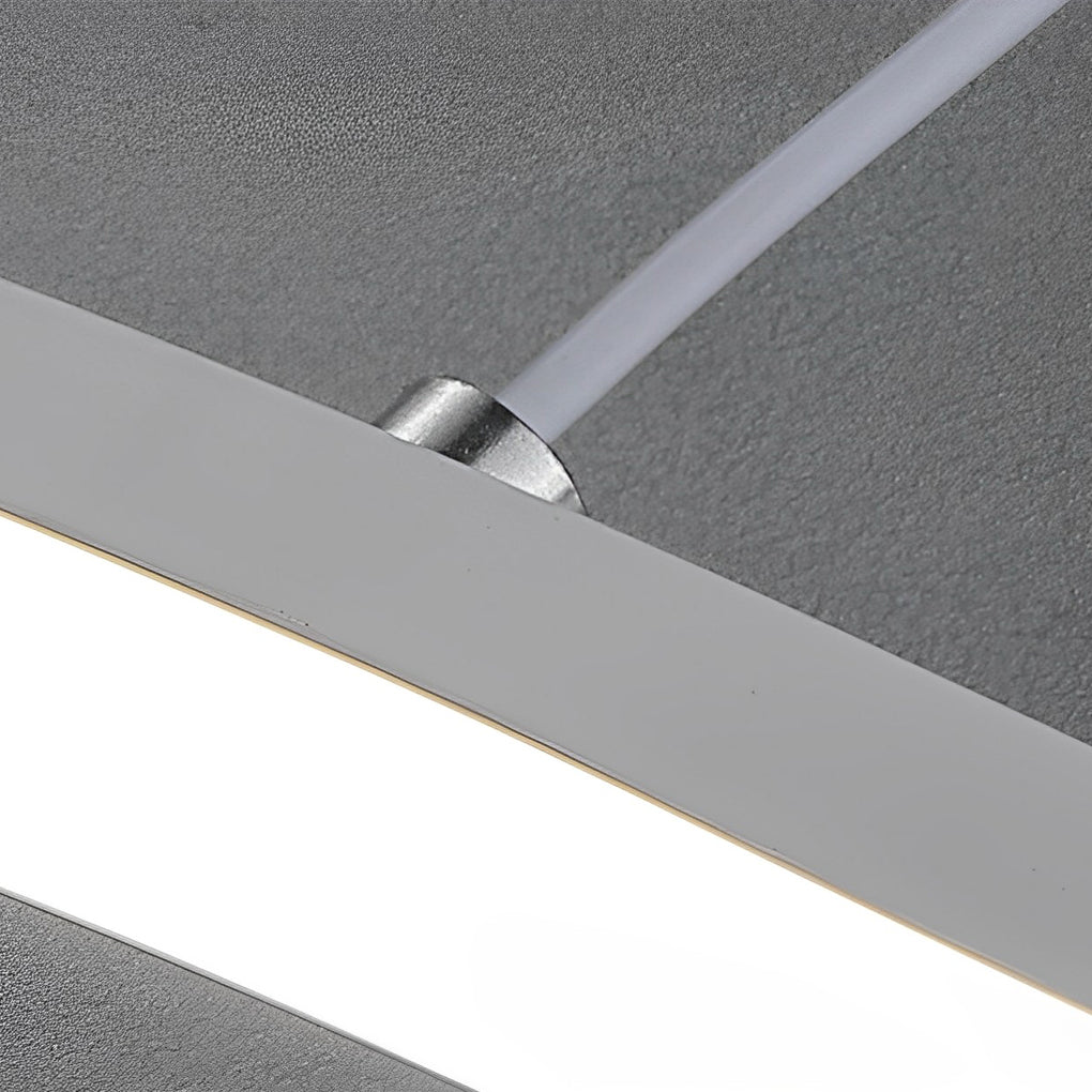 Double Wavy Minimalist LED Modern Chandelier