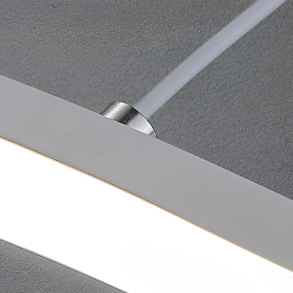 Double Wavy Minimalist LED Modern Chandelier