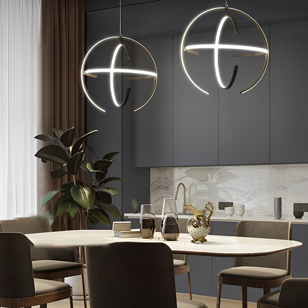 Adjustable Ring LED Nordic Kitchen Pendant