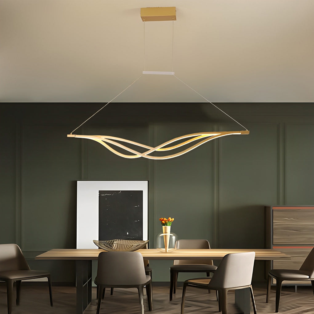 Long Wave Dimmable Remote Nordic Chandelier