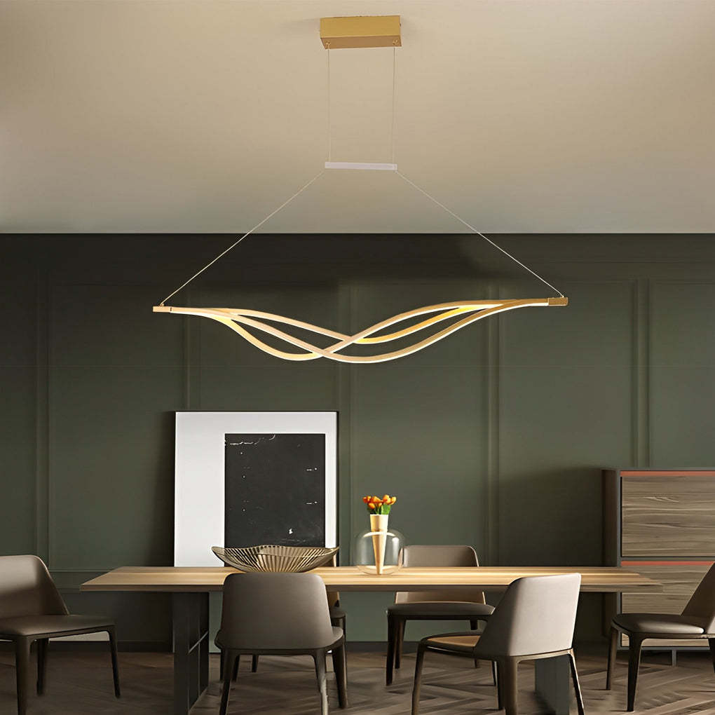 Long Wave Dimmable Remote Nordic Chandelier