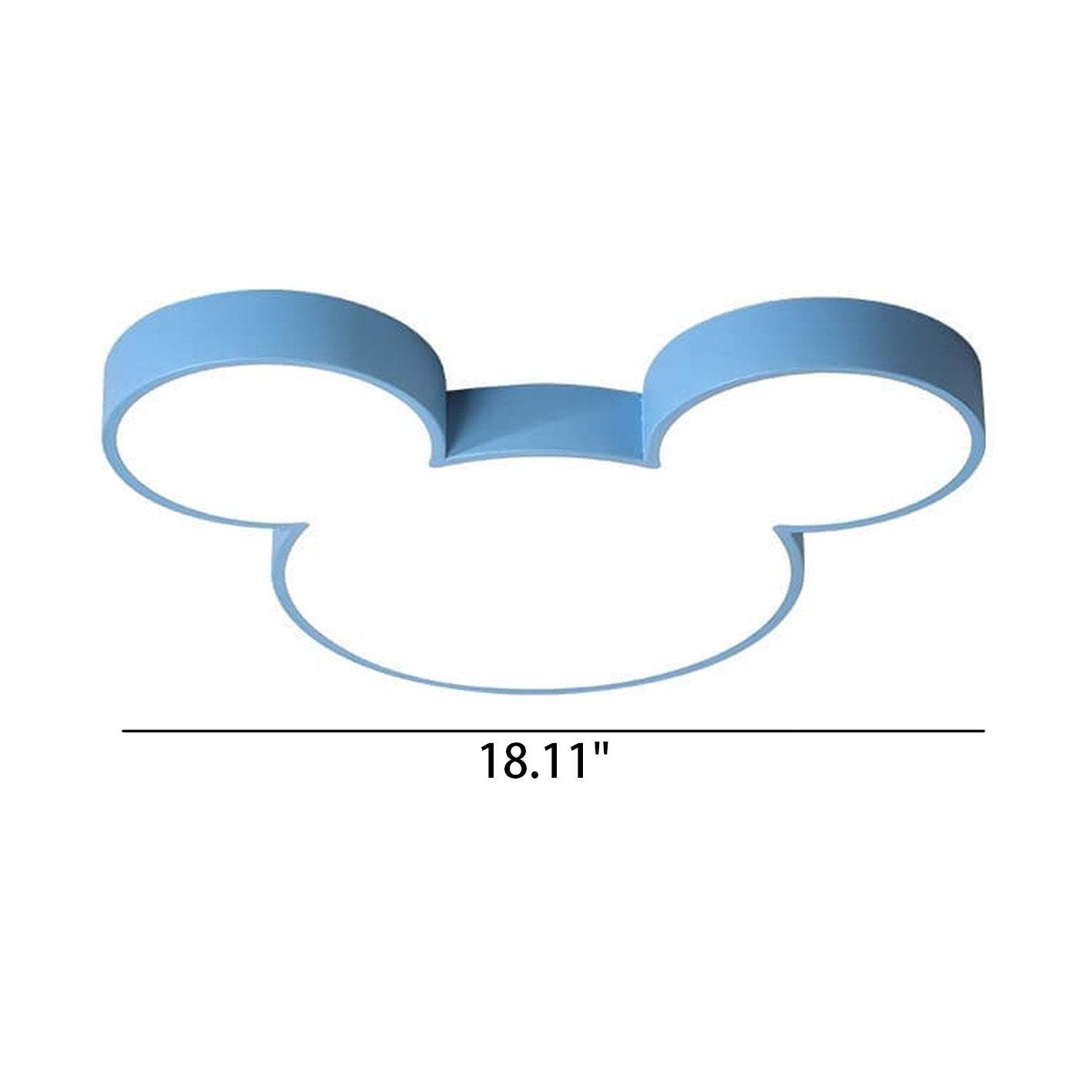 Cartoon Mouse Slim LED Flush Mount Light