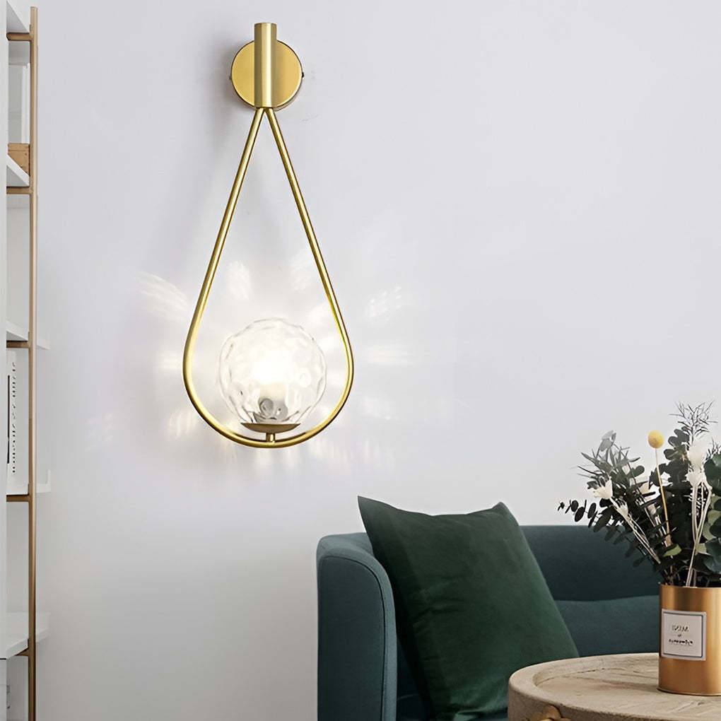 Water Drop Shaped LED Nordic Wall Lamp Wall Light Fixture Wall Sconce Lighting-Lighom