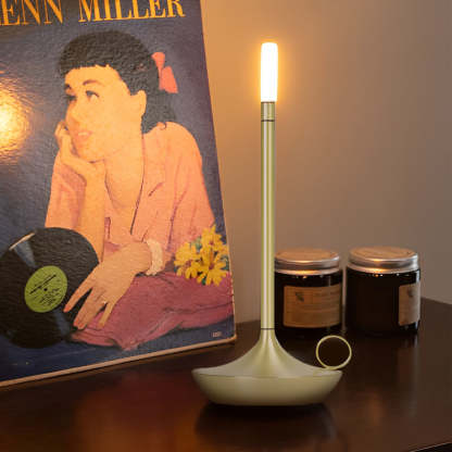 Cordless Portable Candle Wick LED Minimalist Table Lamp-Lighom