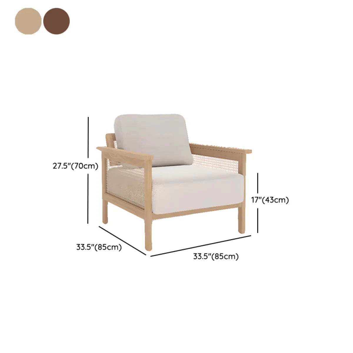 Ergonomic Faux Tight Back Arm Chair