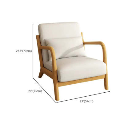 Ergonomic Green Tech Cloth Four Leg Accent Chair