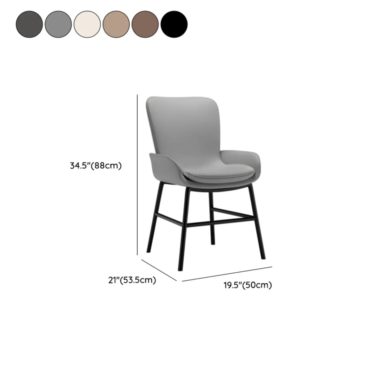 Modern Upholstered Armchair Dining Chair
