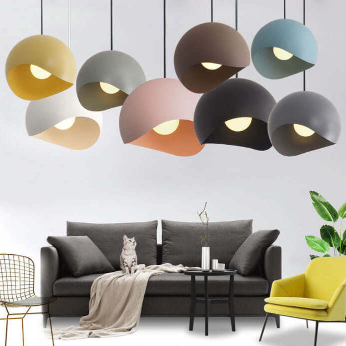 Modern Macaron Magic Bean Metal Pendant