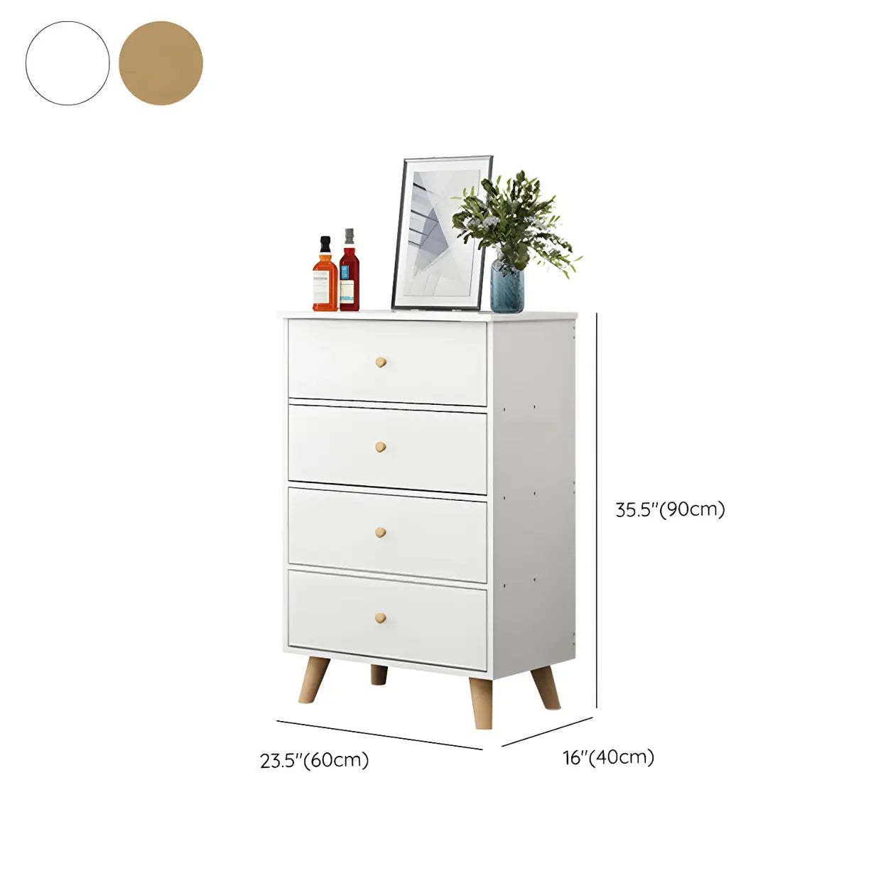 Natural Wood 9-Drawer Dresser