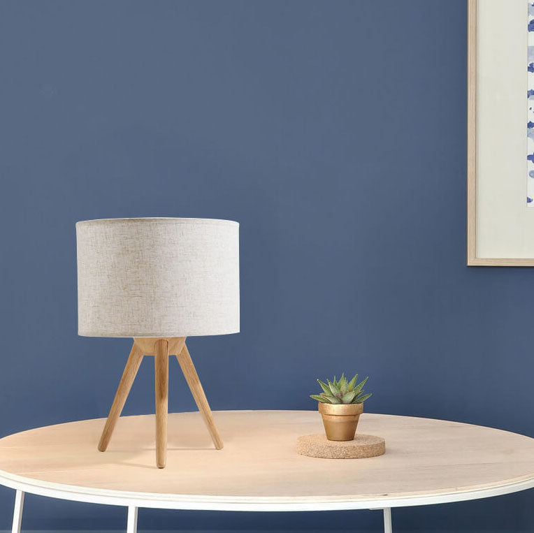 Modern wooden oak table lamps — 220V-240V (UK/AU)