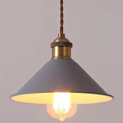 Nordic Macaron Bell Metal Pendant Light