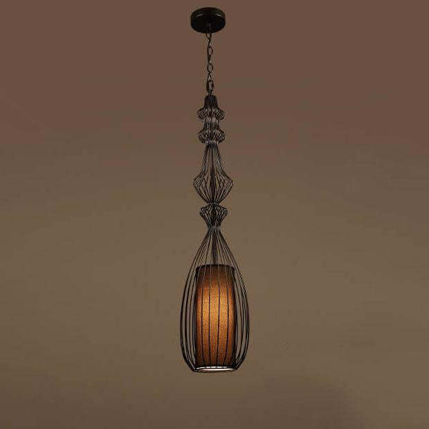 Industrial Retro Metal Birdcage Lantern Pendant