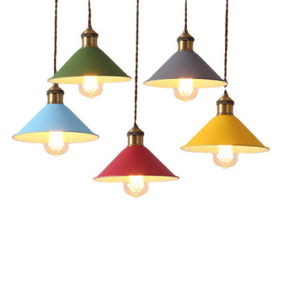 Nordic Macaron Bell Metal Pendant Light