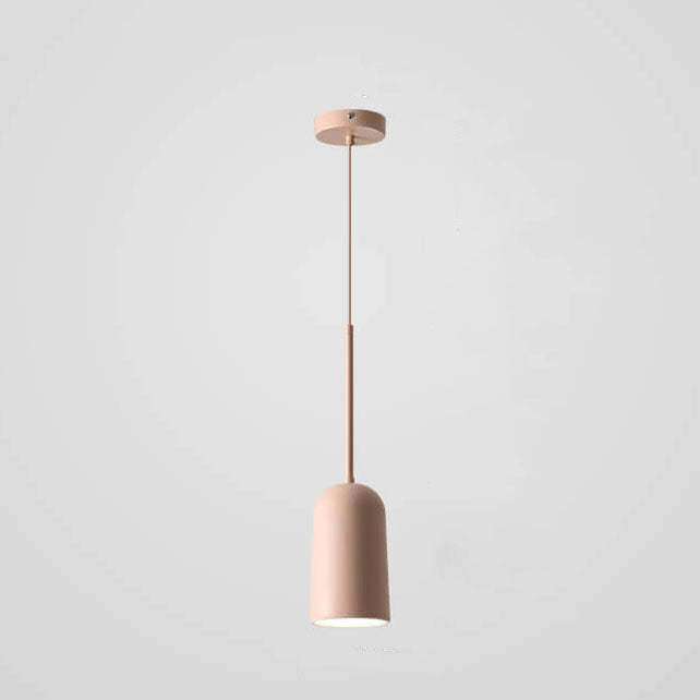 Minimalist Macaron Geometric Metal Pendant Light