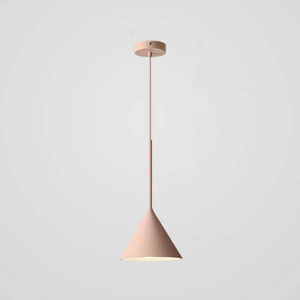 Minimalist Macaron Geometric Metal Pendant Light