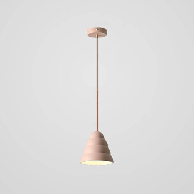 Minimalist Macaron Geometric Metal Pendant Light