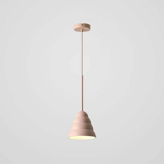 Minimalist Macaron Geometric Metal Pendant Light