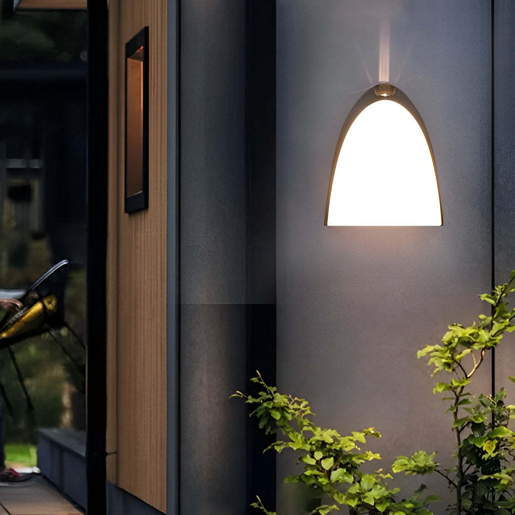 Creative LED Waterproof Aluminum Black Modern Outdoor Wall Sconce Lighting-Lighom