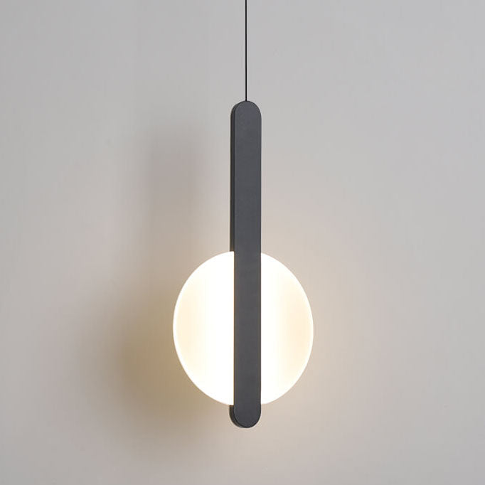 Minimalist Metal Round LED Pendant Light