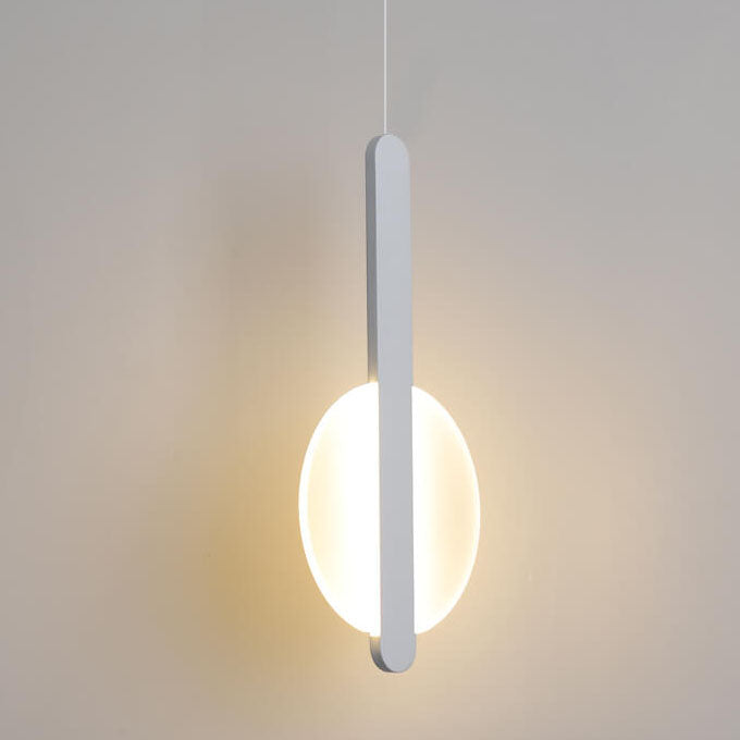Minimalist Metal Round LED Pendant Light
