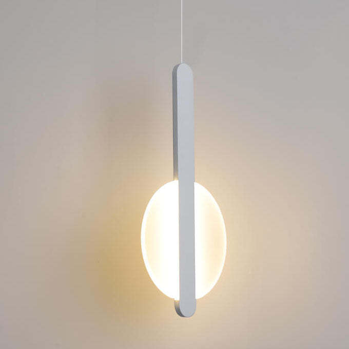 Minimalist Metal Round LED Pendant Light