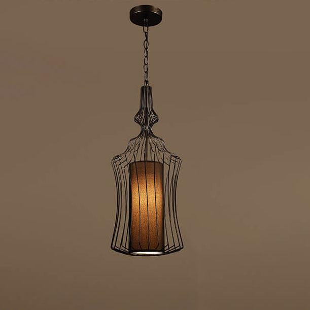 Industrial Retro Metal Birdcage Lantern Pendant