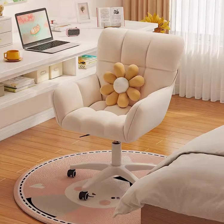 Minimalist Velvet Metal Padded Vanity Stool
