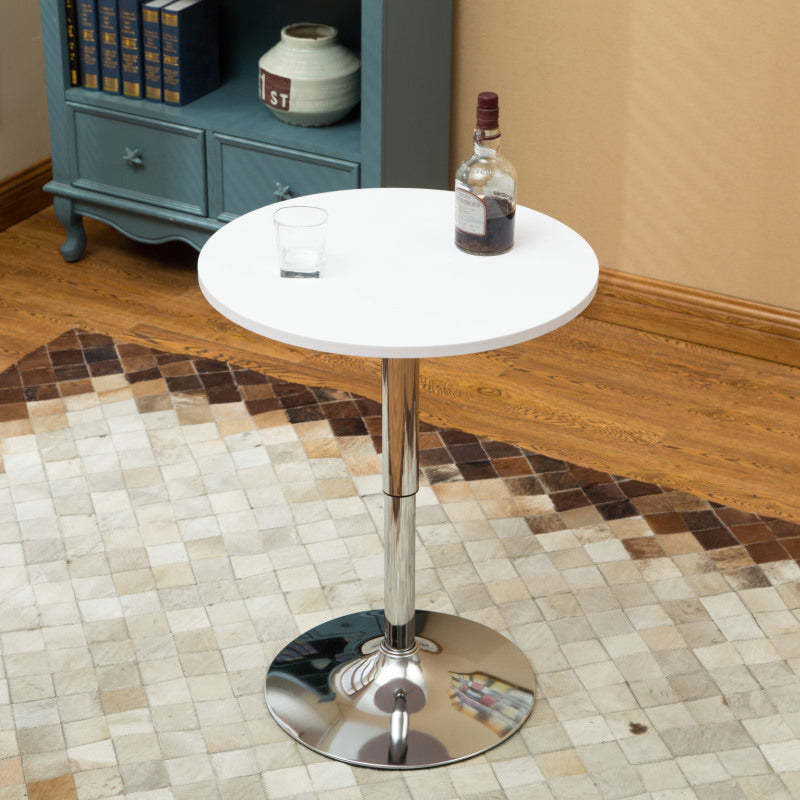 White minimalist round coffee tables