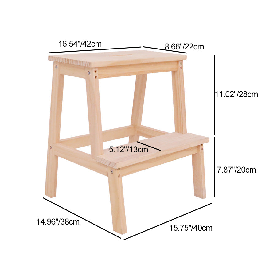 Minimalist Wood Ladder Step Stool