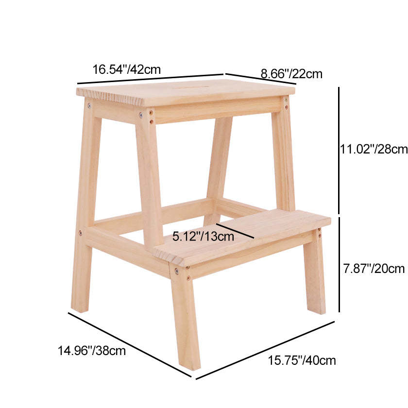 Minimalist Wood Ladder Step Stool