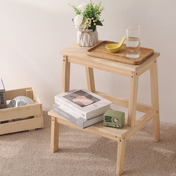 Minimalist Wood Ladder Step Stool