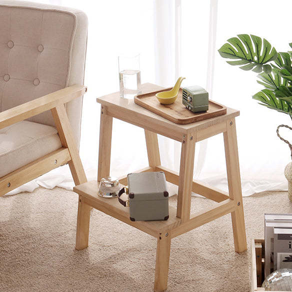 Minimalist Wood Ladder Step Stool